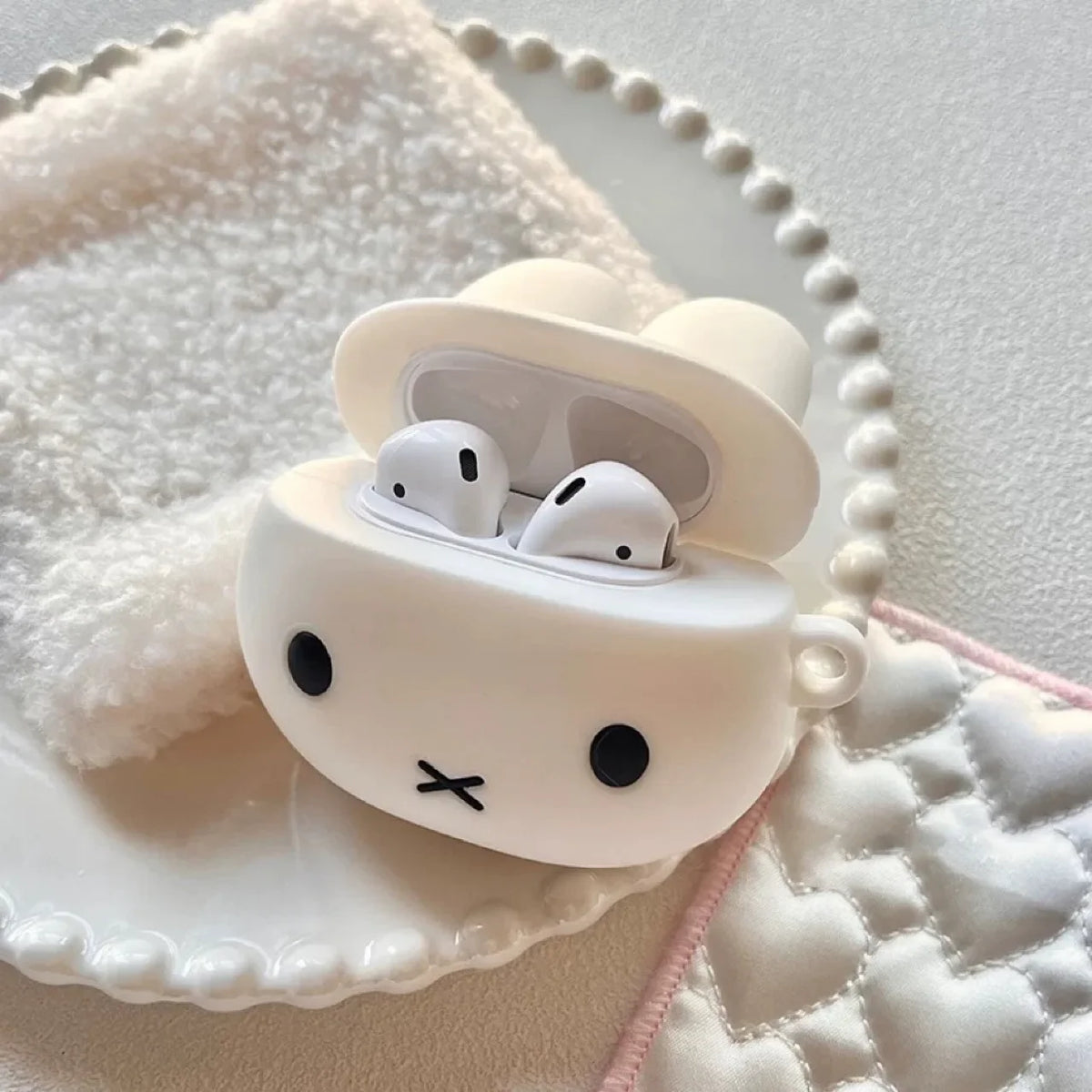 Miffy Earphone Case Airpods4 Protective Cover 1/2 Generation Wireless Kawaii Silicone Bluetooth Pro3 Generation Toy Gift