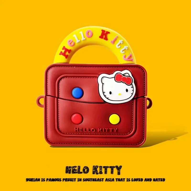 3D Sanrio Hello Kitty Cartoon Earphone Case For AirPods 4 Cute Cases for AirPods Pro 3 Pro2 Charging Cover for AirPods 4 3 2 1