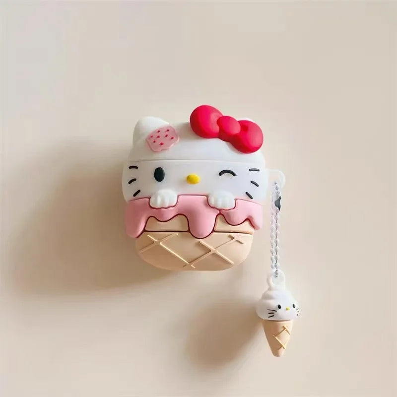 3D Sanrio Hello Kitty Cartoon Earphone Case For AirPods 4 Cute Cases for AirPods Pro 3 Pro2 Charging Cover for AirPods 4 3 2 1