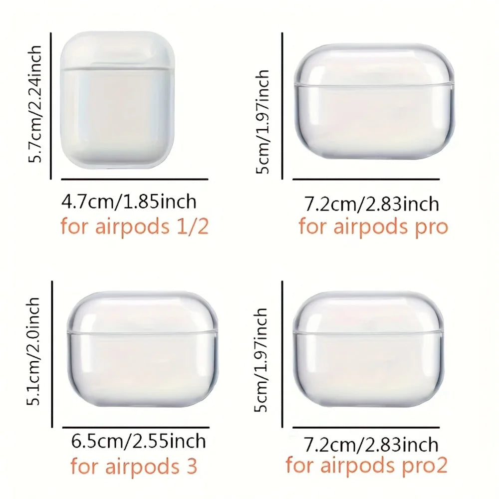 COOL girl C-Lizzie Translucent Silicone Case for Airpods 4 3 Pro 2 1 Wireless earphone Headphone Pro2 Protective Covers