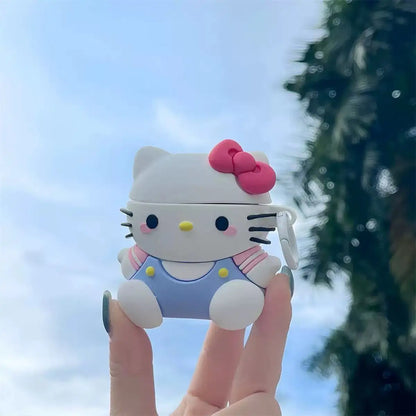 3D Sanrio Hello Kitty Cartoon Earphone Case For AirPods 4 Cute Cases for AirPods Pro 3 Pro2 Charging Cover for AirPods 4 3 2 1