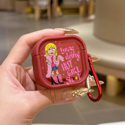 COOL girl C-Lizzie Translucent Silicone Case for Airpods 4 3 Pro 2 1 Wireless earphone Headphone Pro2 Protective Covers