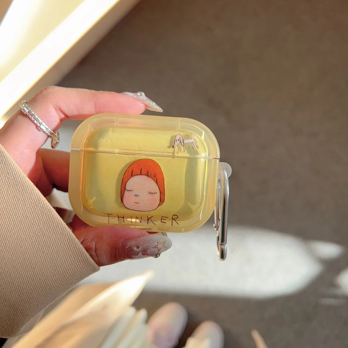 Cartoon little girl Case For AirPods 4 2 1 3 Pro2 Case Cover Coque headphones Soft TPU Soft Silicone Protective Cover AirPods 4