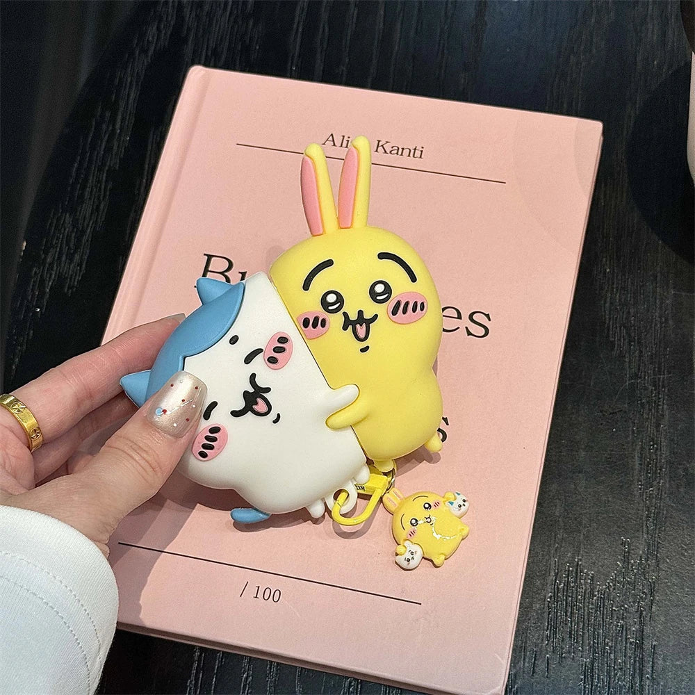 3D Cute Cartoon Chiikawa Usagi Hachiware Earphone Case For Airpods 4 2 3 1 Pro 3 2 Wireless Bluetooth Headset Protective Cover