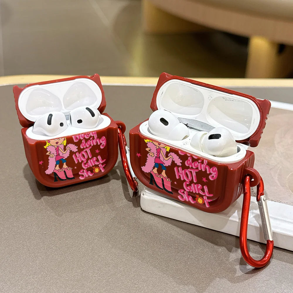 COOL girl C-Lizzie Translucent Silicone Case for Airpods 4 3 Pro 2 1 Wireless earphone Headphone Pro2 Protective Covers